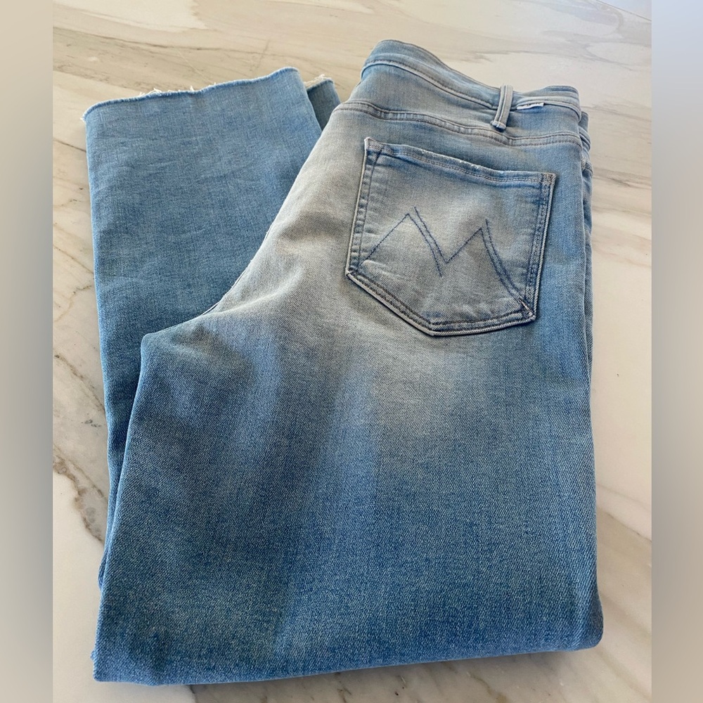 Mother Hustler Ankle Fray in Au Revoir- Size 34